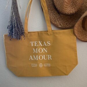 Sézane Yellow Canvas Tote